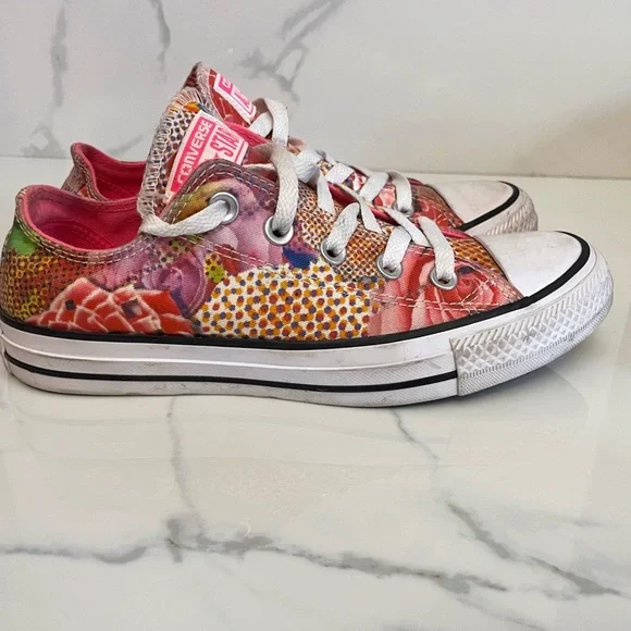 Converse Women's Chuck Taylor All Star Digital Floral Ox Basketball Shoe - Picture 6 of 11